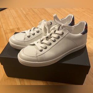 Coach Porter White Leather Women's Sneakers with Floral Accents. Worn once. Sz 8